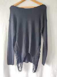 Sweter oversize, z paskami na bokach, Marka Forever 21, rozmiar S