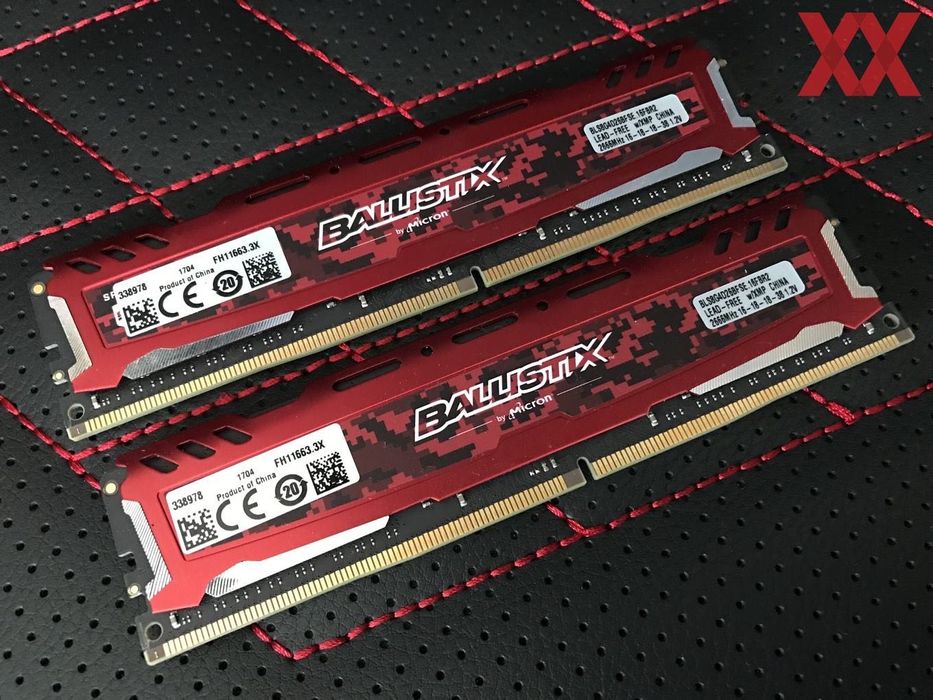 ОЗУ Crucial Ballistix Sport DDR4 16GB (2х8) 3200 XMP, Micron E-Die