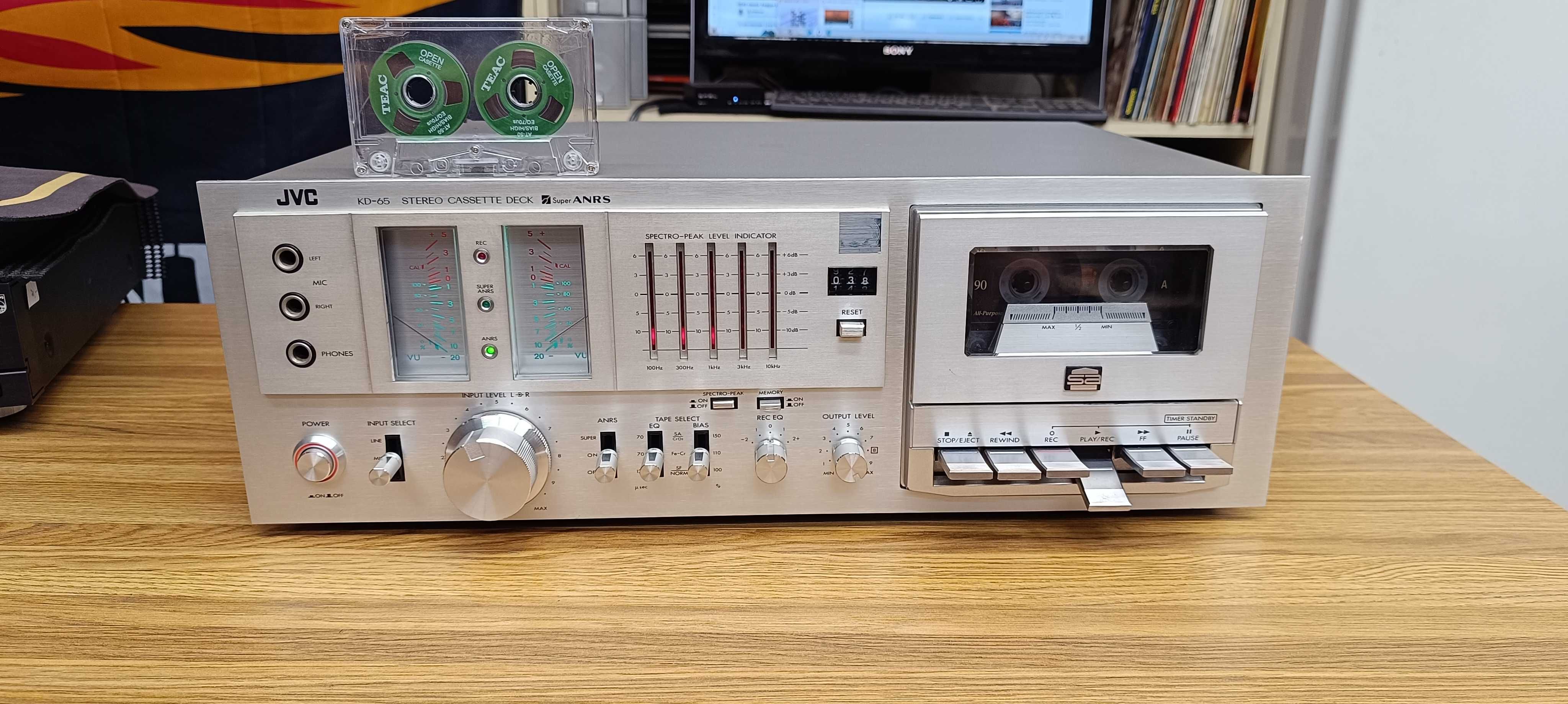Касетна дека  JVC KD-65 (відео роботи перед покупкою)