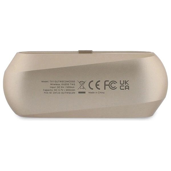 Słuchawki Guess Elongated Metalic Printed Logo Bluetooth TWS + stacja