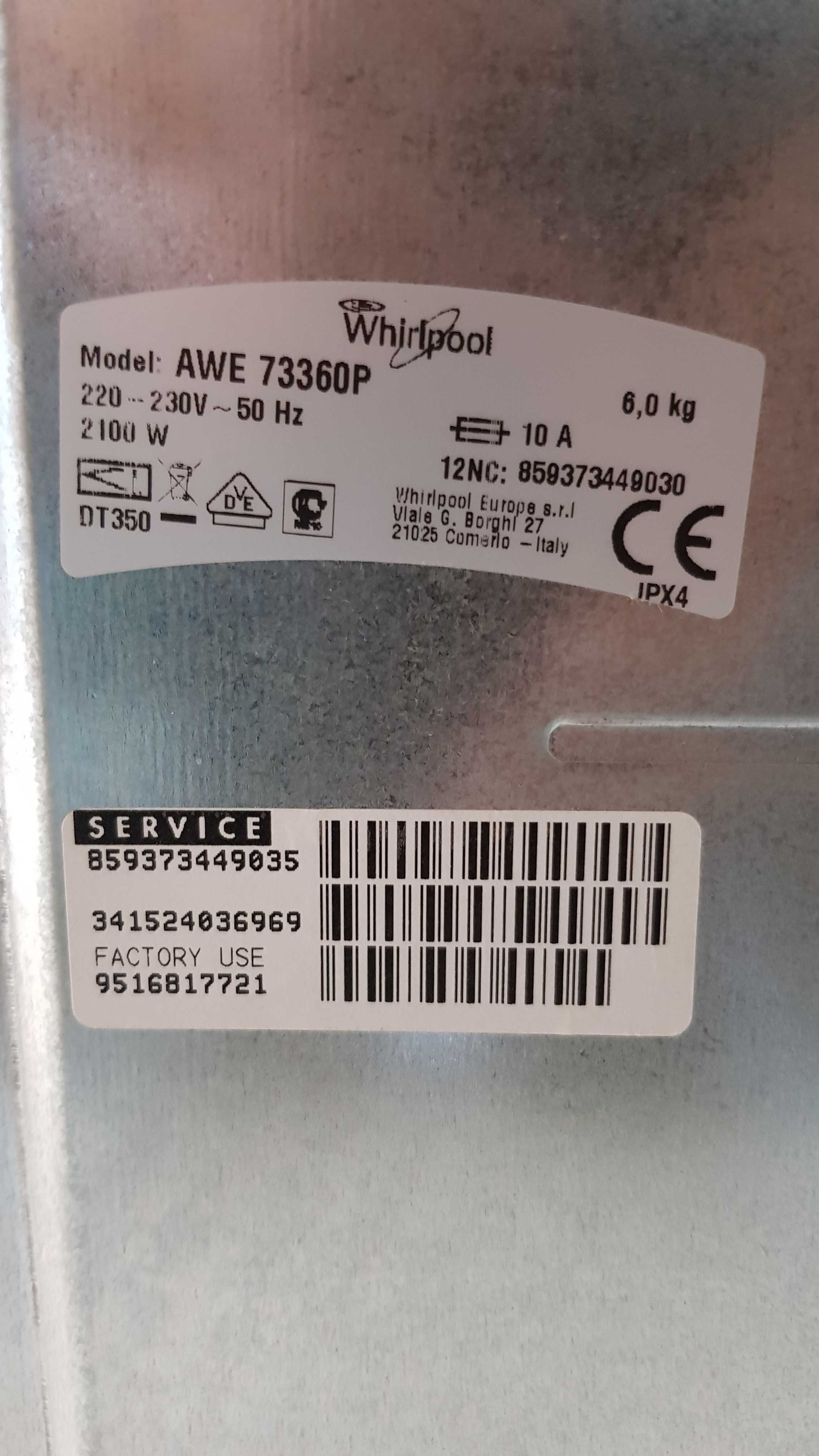 Części do: Pralka Whirlpool AWE 73360P