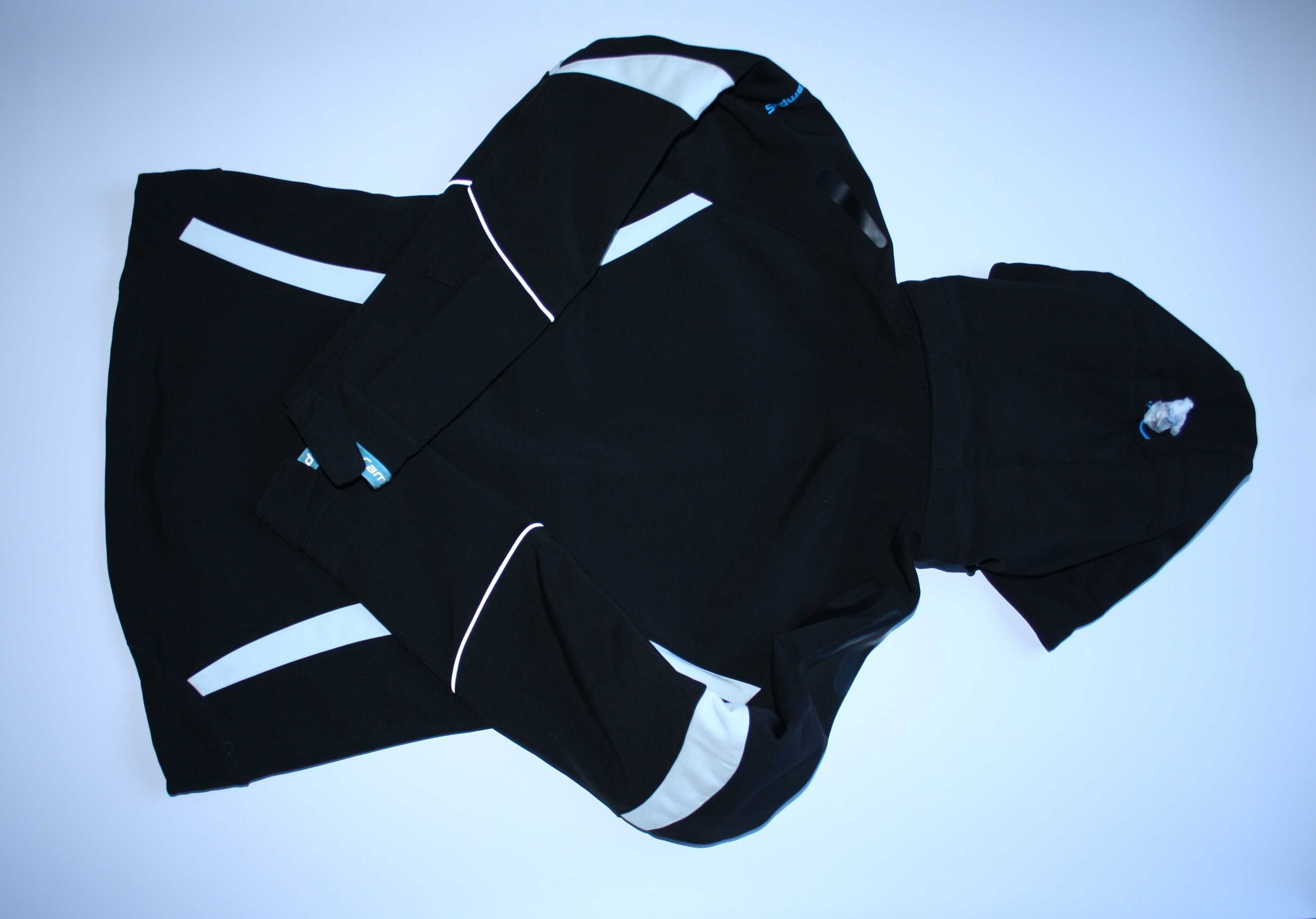 damska kurtka softshell CAMPUS LARISA czarny/niebieski/biały r. S/36