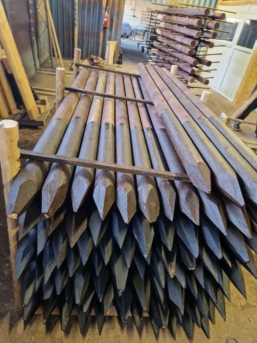 Słupki ogrodzeniowe Drewniane Ostrzone PALISADA Kołki Okolniki Stemple