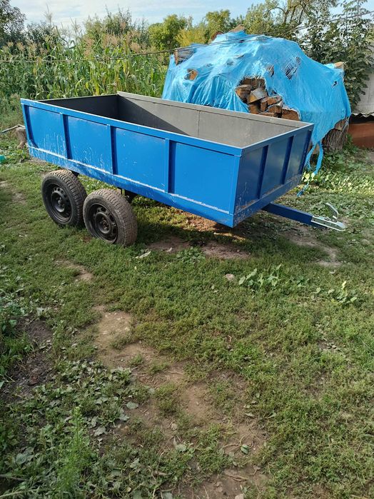 Причіп до мінітрактора двохосний продам