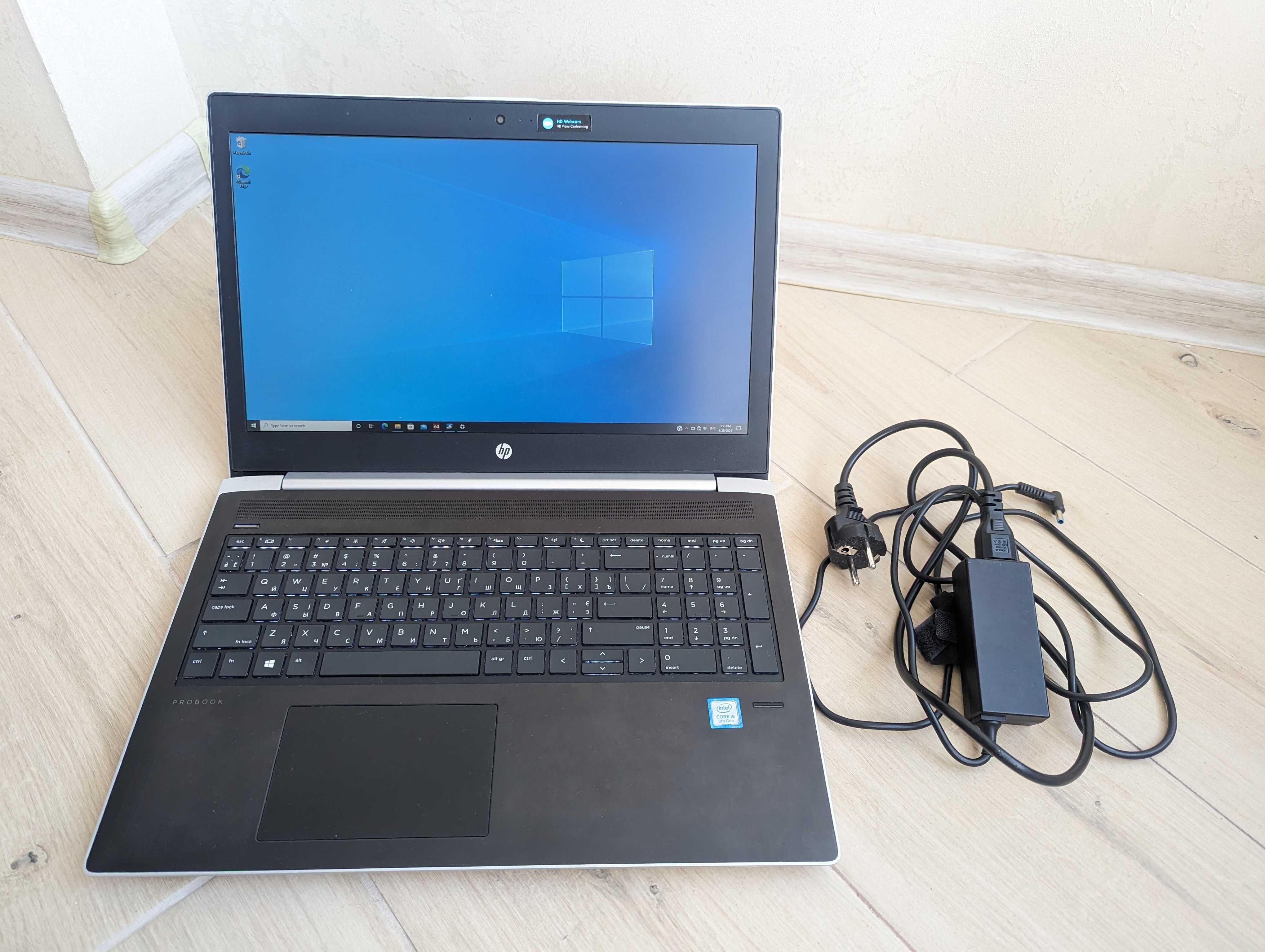 HP ProBook 450 G5 i5-8250u IPS FullHD 16Gb ram 256Gb ssd Батарея 84%