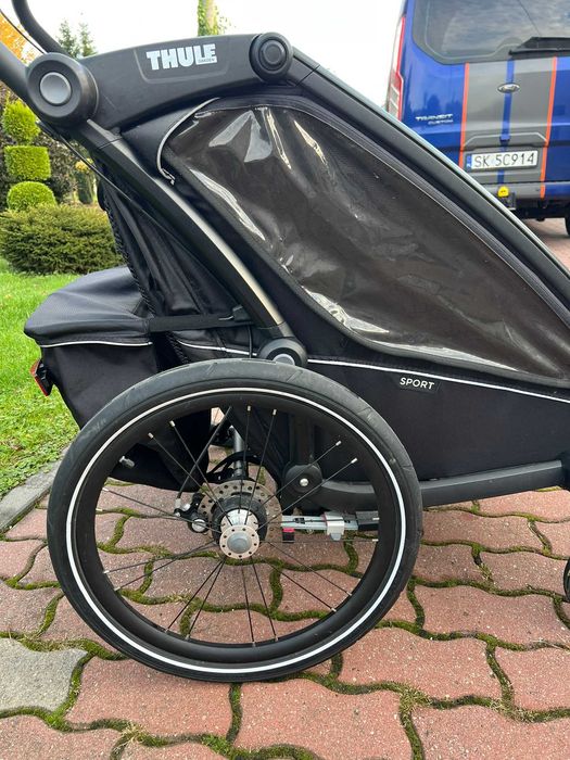 Dwuosobowa przyczepka rowerowa Thule Chariot Sport 2 + Jogging Kit 2