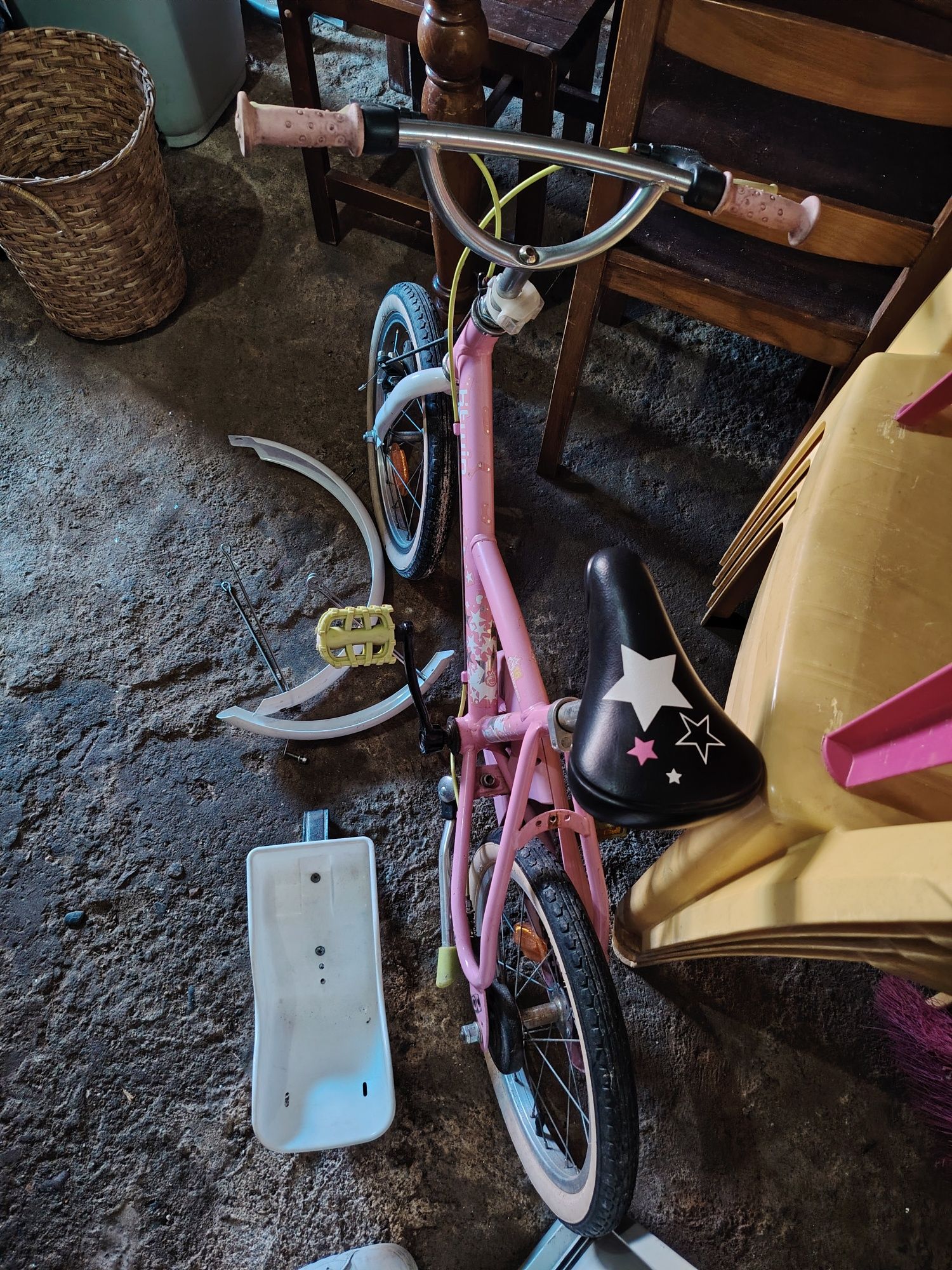 Bicicleta cor de rosa