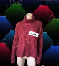 Benetton sweter z golf damski L moher
30%moheru 
rozmiar:L