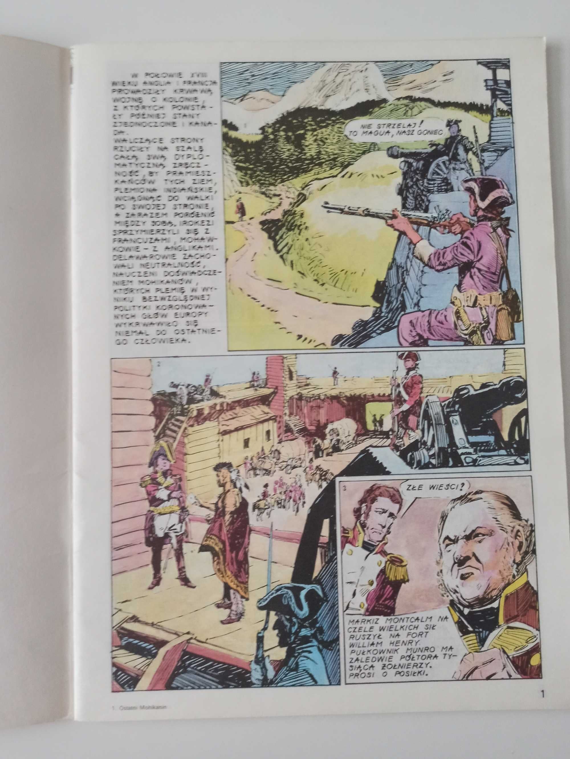 Ostatni Mohikanin - komiks I wydanie 1988