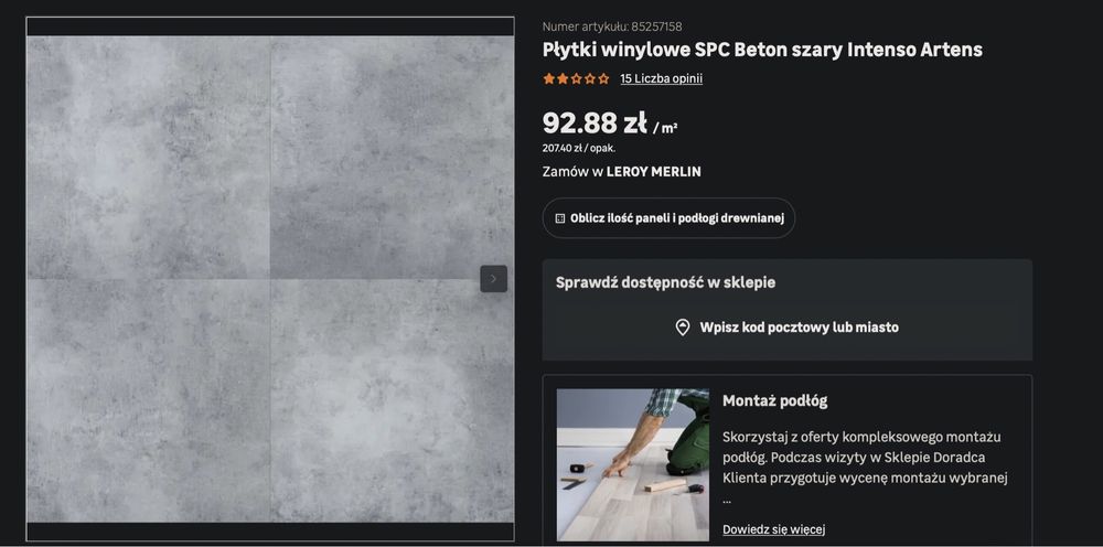 Panele winylowe NOWE Leroy Merlin Ikea Castorama