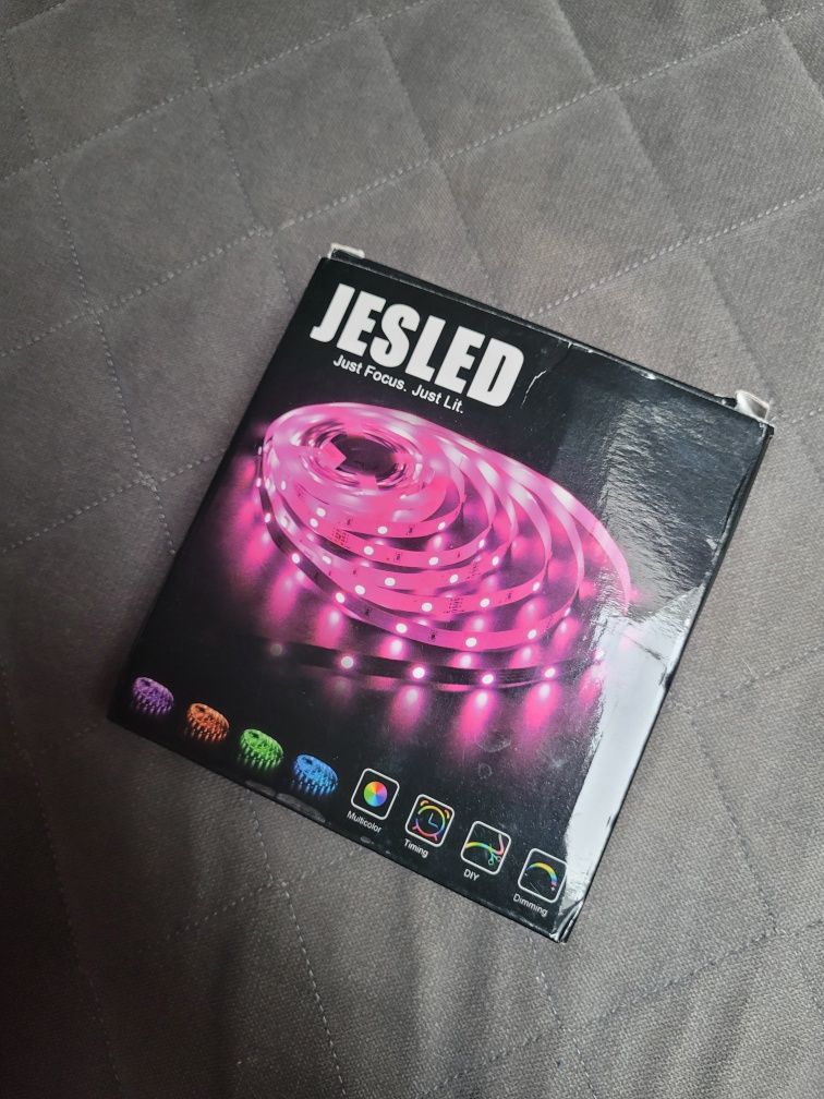 Ledy z pilotem nowe jesled 10 metrów taśma led