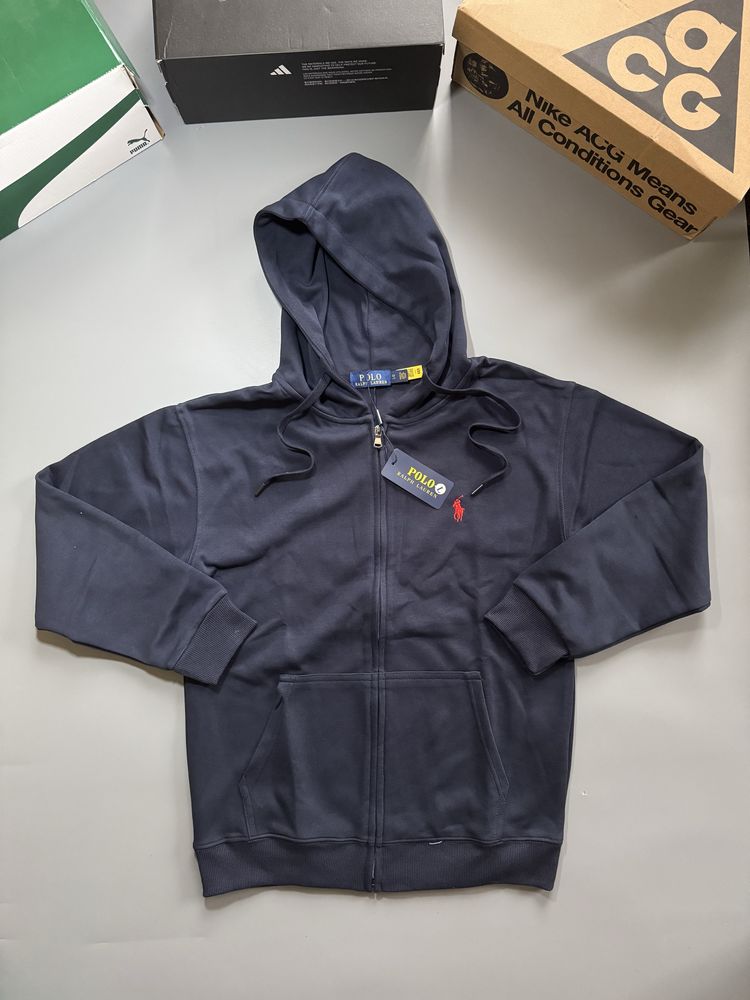Зіпка/зіп худі Polo Ralph Lauren в темно синьому кольорі