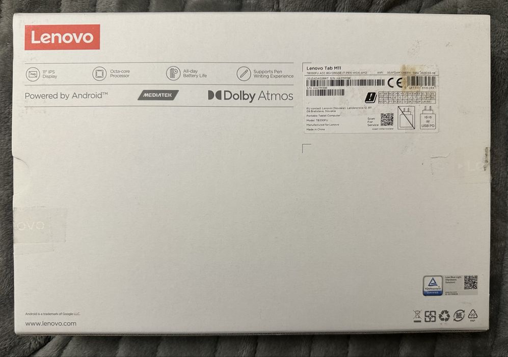 Планшет Lenovo TAB M11 (TB330FU)8/128 Seafoam Green/зі стилусом LTE