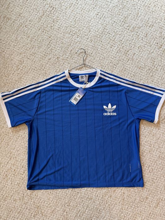 Nowa niebieska koszulka Adidas Originals oversize