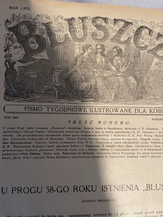 Czasopismo Bluszcz cały rocznik 1925