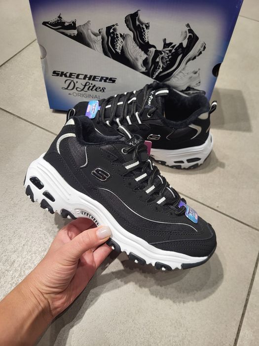 Кросівки жіночі утеплені Skechers 66666125 BLK оригінал