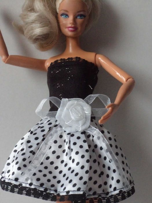 Ubranka dla lalki Barbie - Żakiet, sukienka, majteczki, kozaki !!!