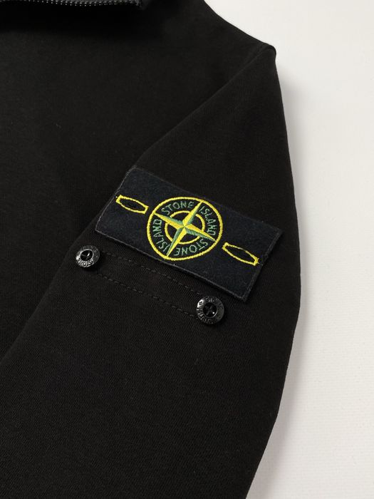 Чорний зіп світшот Стоне Ісланд Кофта Stone Island Свитшот Стонік SI