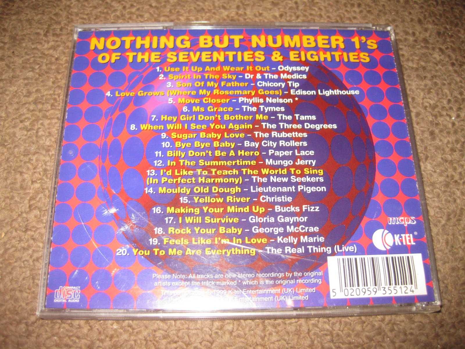 CD "Nothing But Number 1 Of The Seventies & Eighties" Portes Grátis!