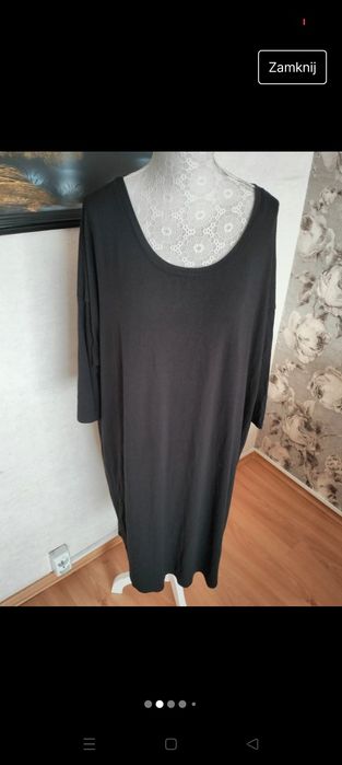 Tunika czarna 3/4 rękaw 4XL Jackie VRS