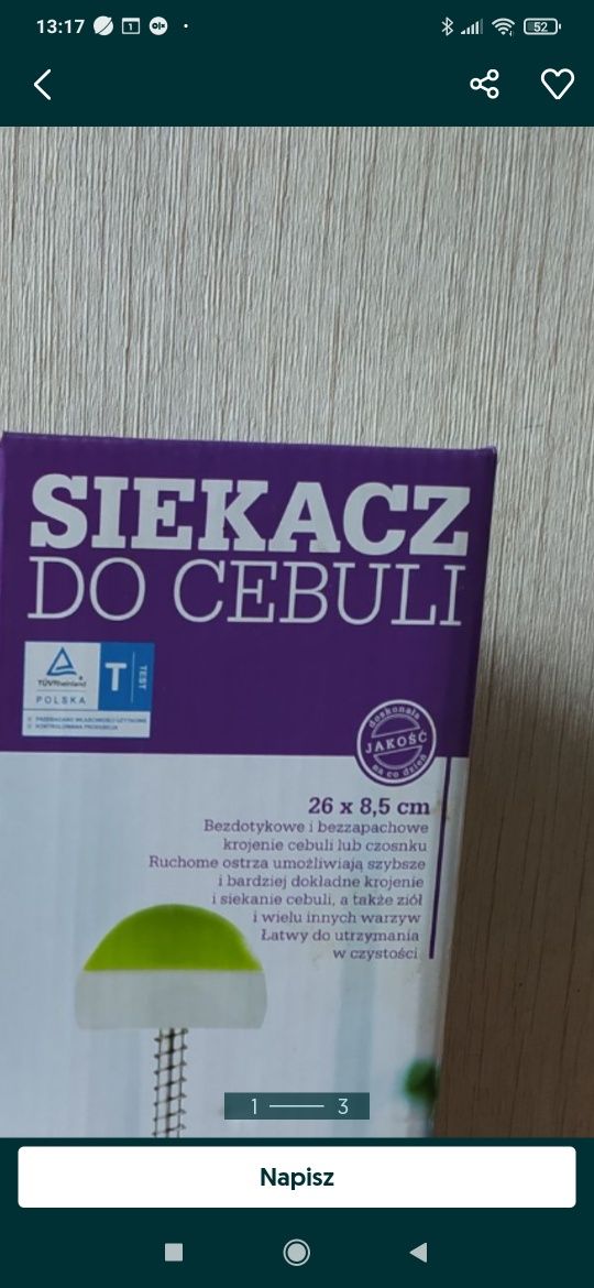 Siekacz do cebuli