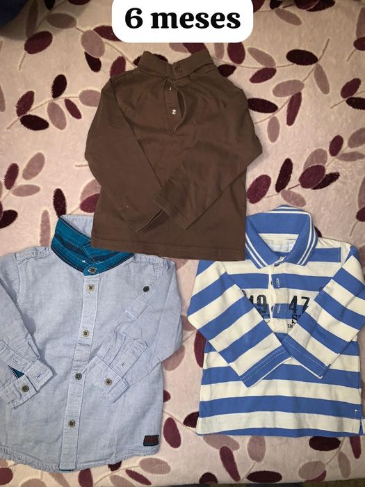 Roupas de menino 3-6 meses (tamanho na foto)