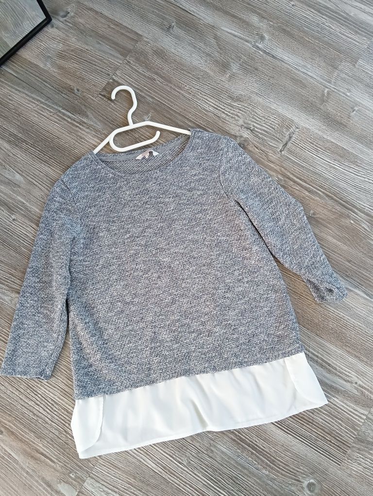 Clockhouse c&a śliczny sweter ze srebrną nicią 38