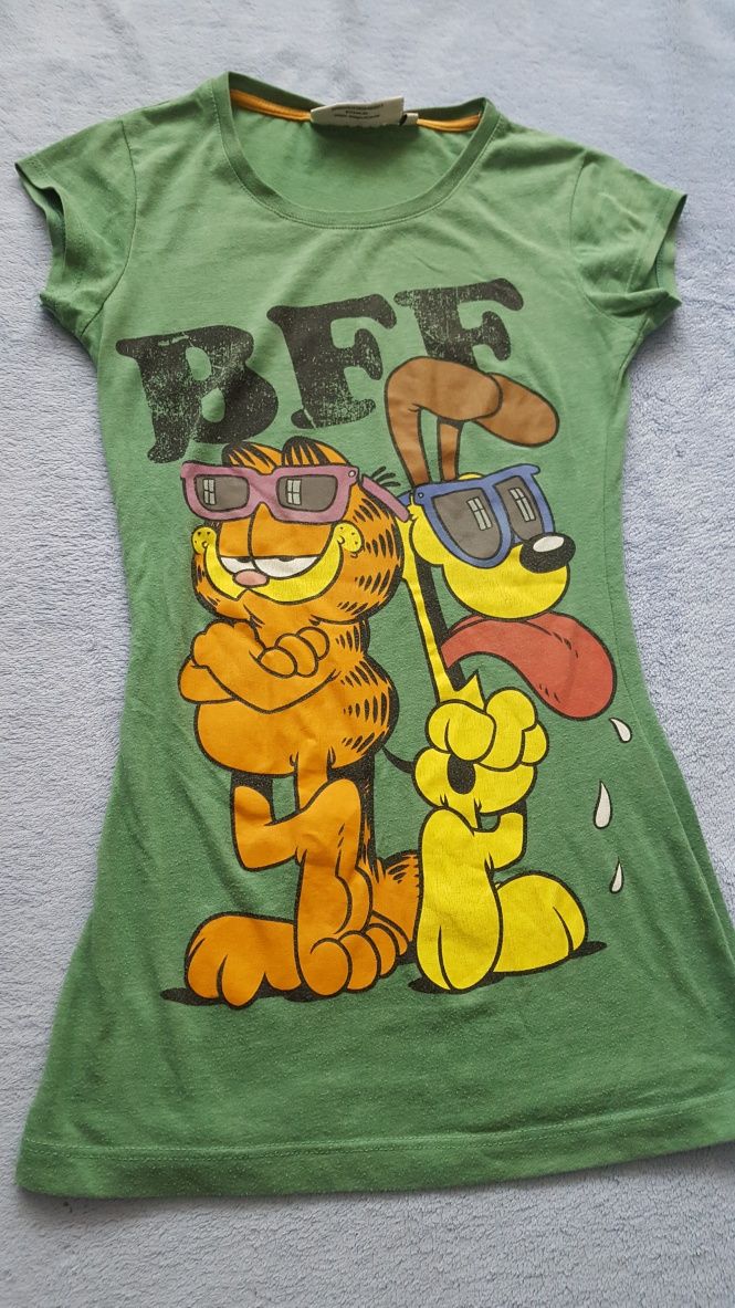 Koszulka z nadrukiem Garfield & Odie r. 34 XS