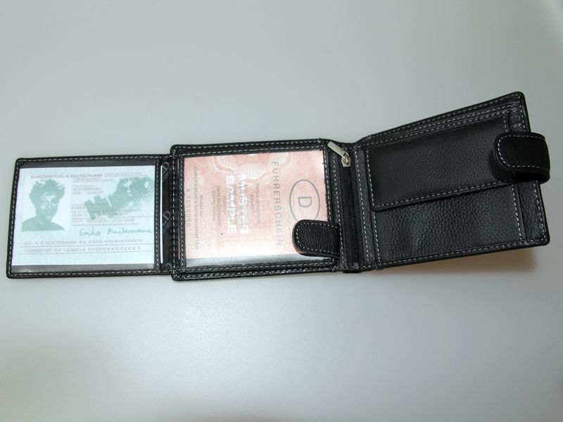 Męski portfel portfele Wild poziomy skóra 5503