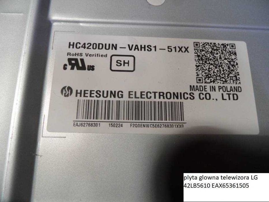 plyta glowna telewizora LG 42LB5610