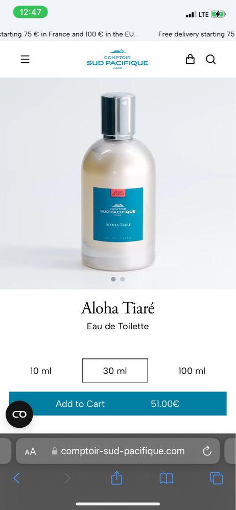 Aloha Tiare Comptoir Sud Pacifique