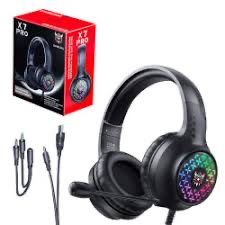 Headset Gaming ONIKUMA X7 Pro com Fio e Luz RGB