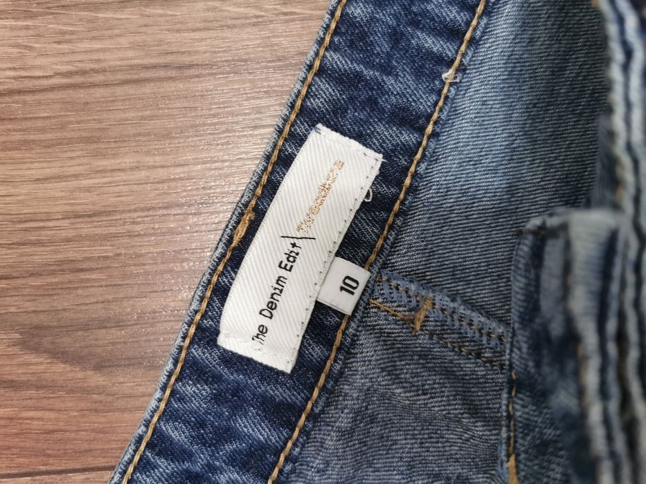 Spódnica dżinsowa spódniczka jeansowa mini trapezowa M 38