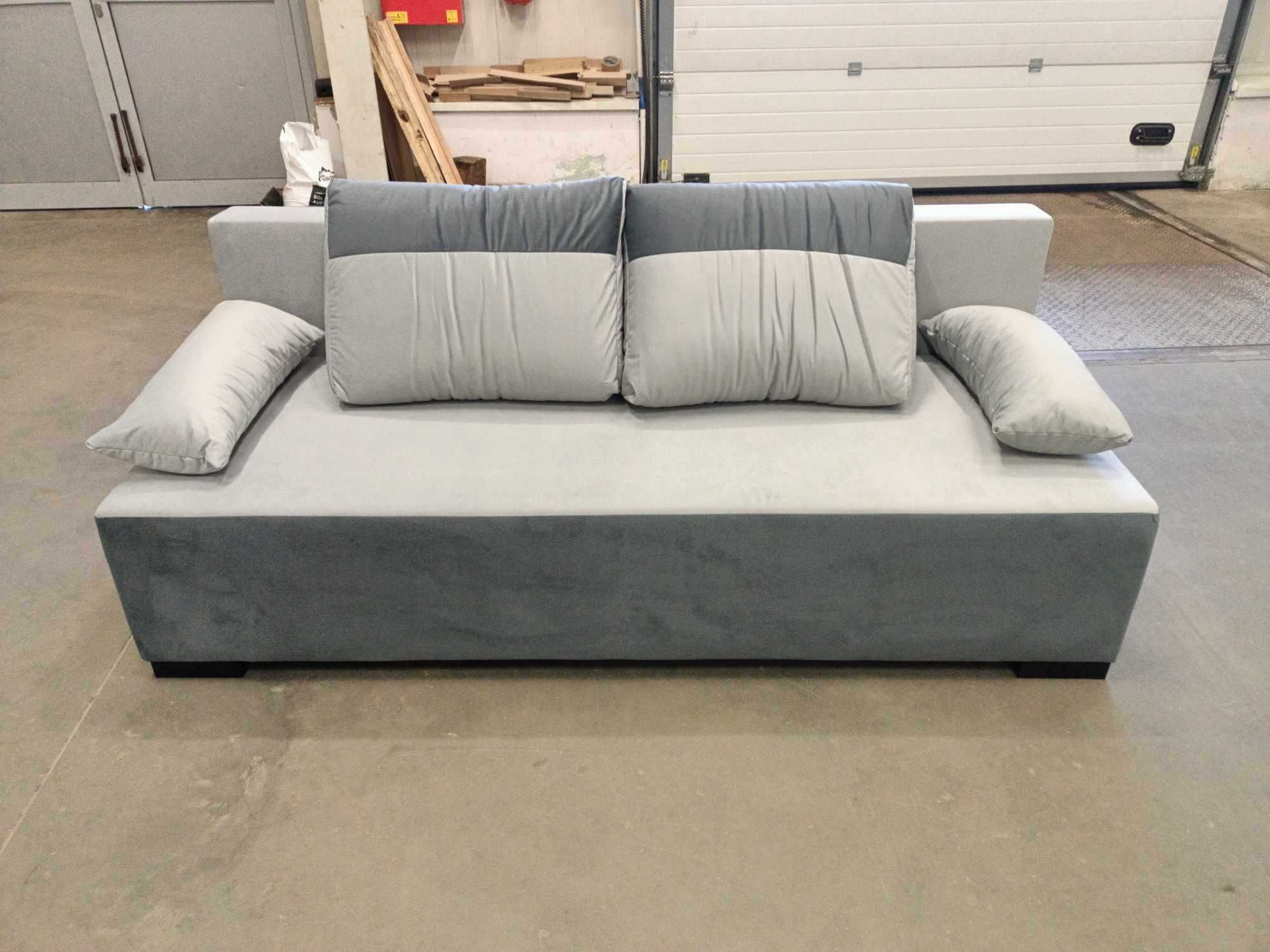 Sofa SALSA 3-osobowa, rozkładana | szara |
