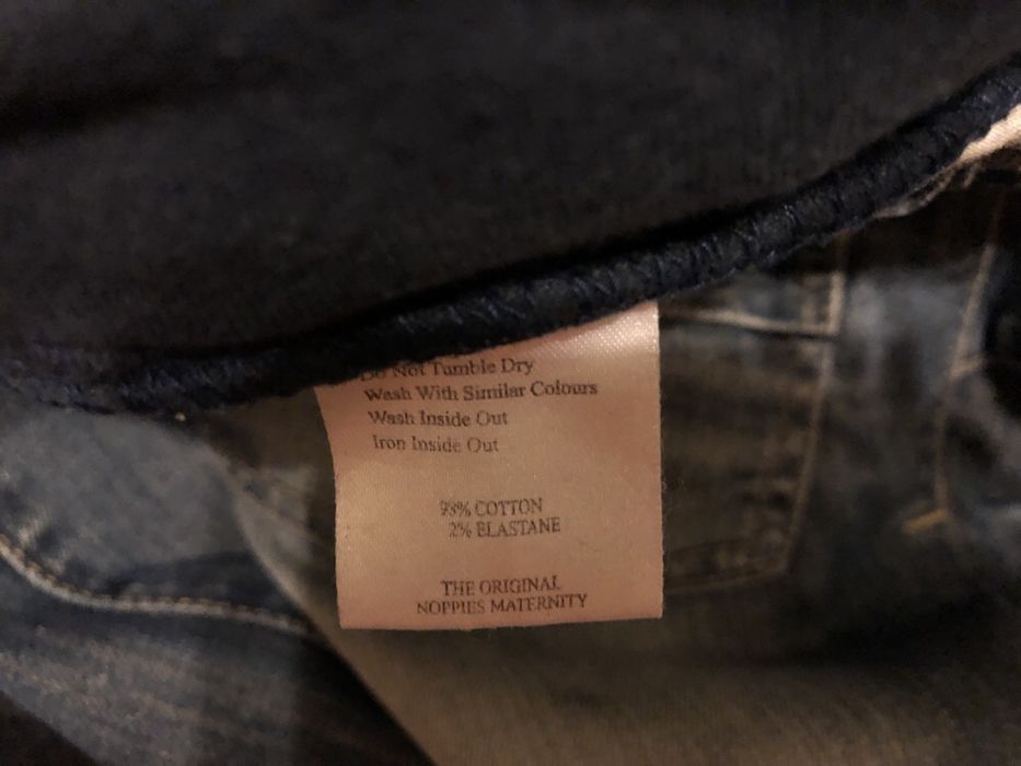 Spodnie ciążowe, jeans niebieski, marki Noppies Maternity, r. 40