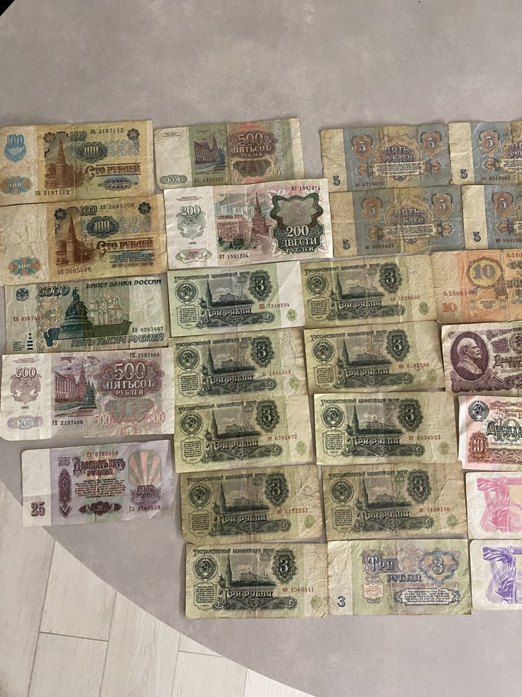 Купюры, банкноты, боны 1961 год, 1991,1982 спички