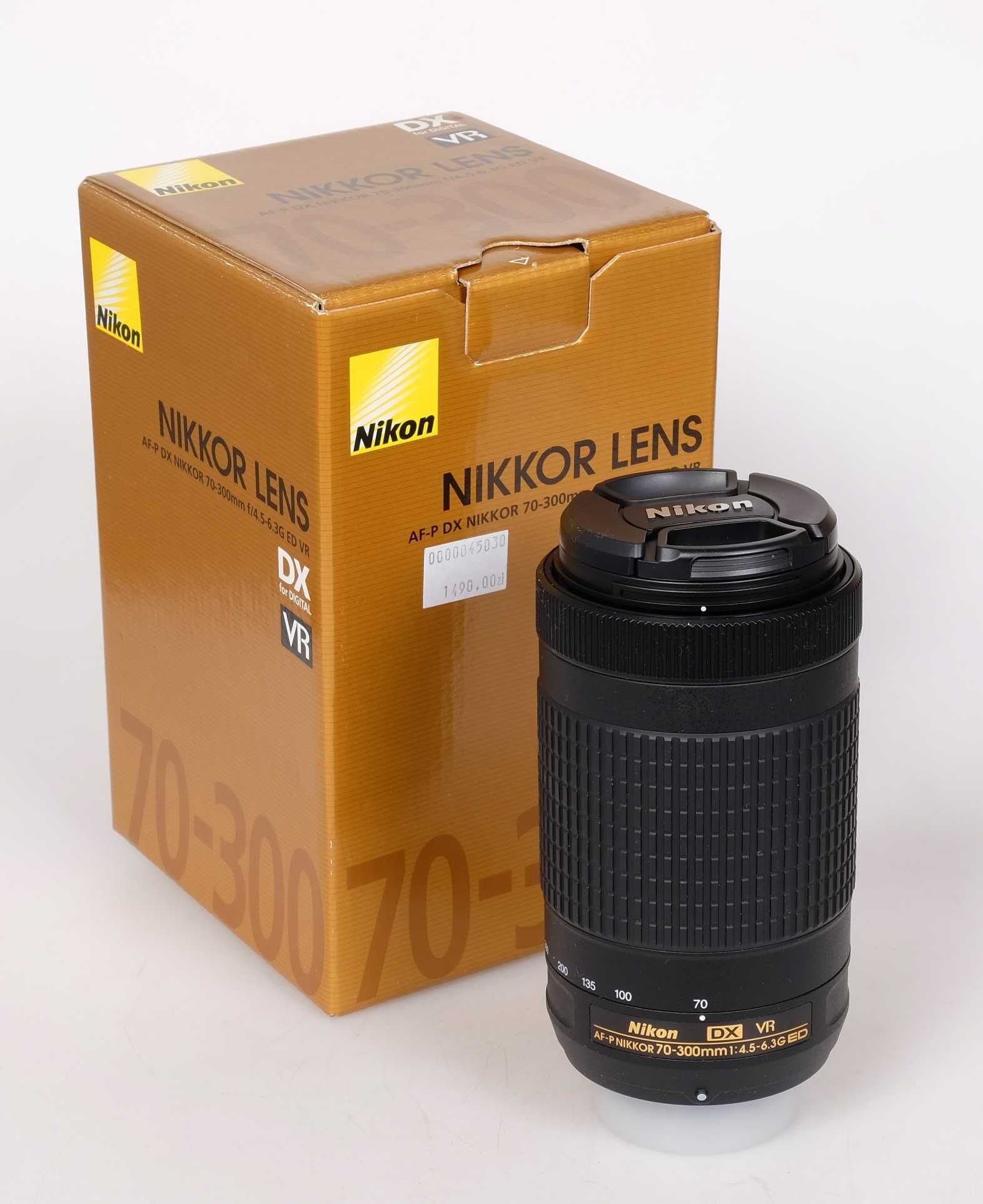 Obiektyw Nikkor 70-300 mm f/4.5-6.3 G ED VR AF-P DX. Nowy. Gwarancja!