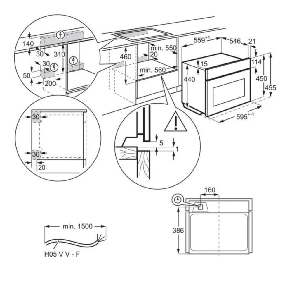 Electrolux KVLBE08WX Piekarnik kompaktowy z mikrofalą CombiQuick