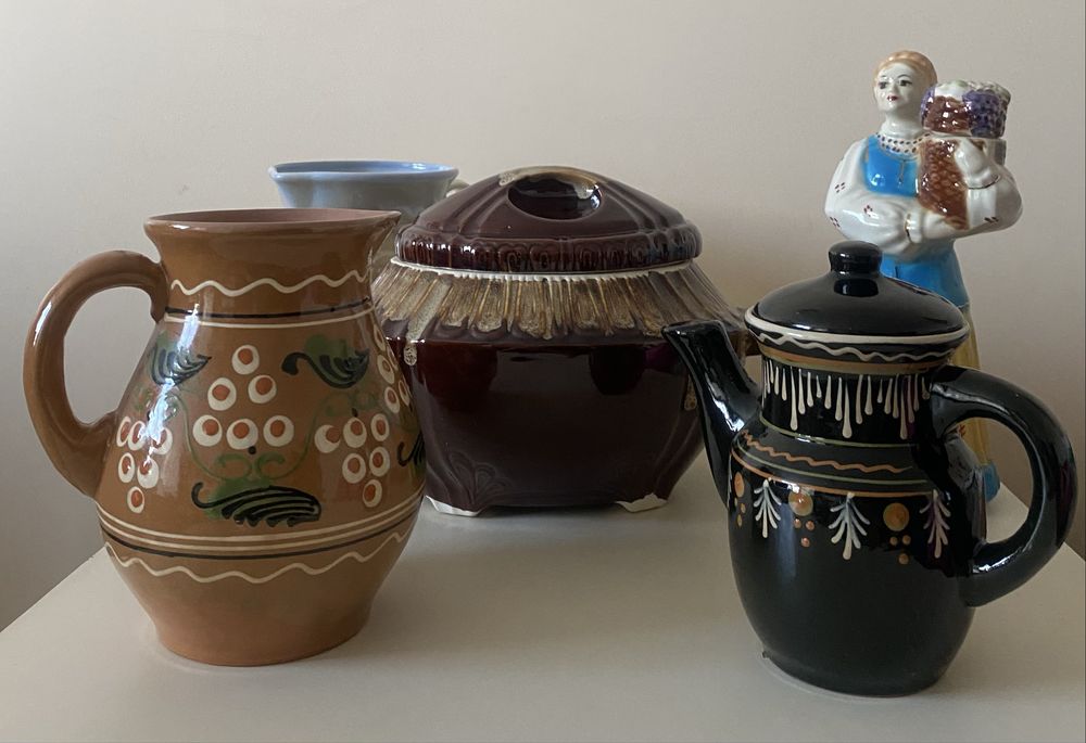 Керамический супник, утятница, чайник, кувшин,
