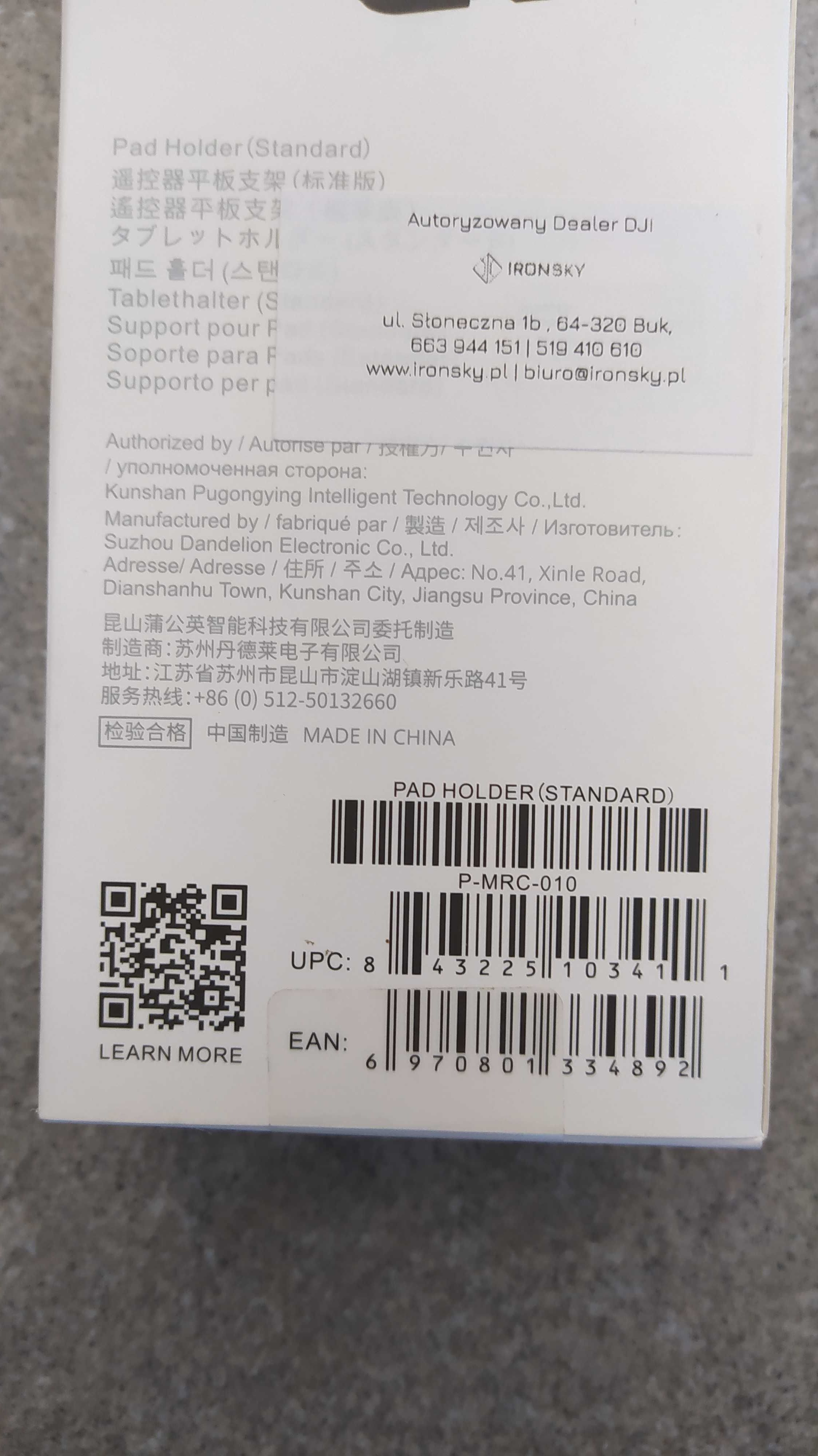 Uchwyt na tablet firmy PGYTECH pasujący do kontrolera GL200A
