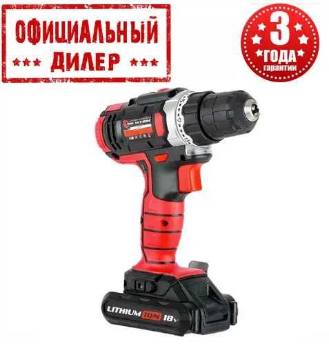 Шуруповерт аккумуляторный STORM INTERTOOL WT-0314 (18 В, 2 А/ч)