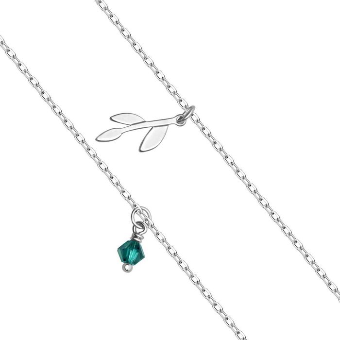 Srebrna bransoletka YES „Liść Flora”