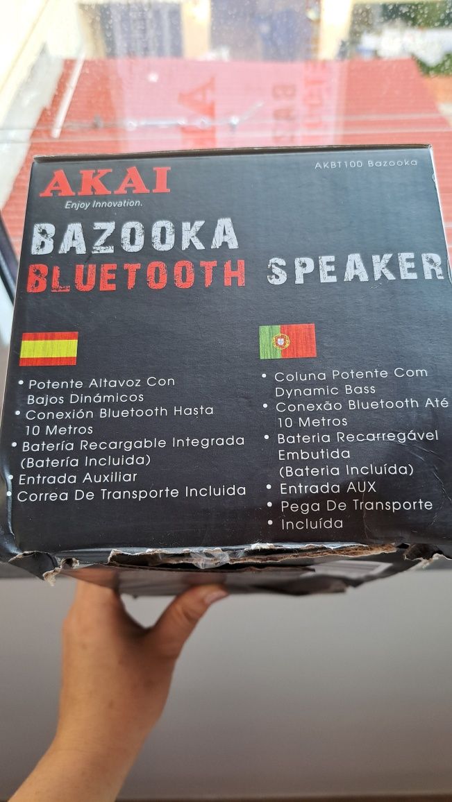 Coluna Akai Bazooka NOVA