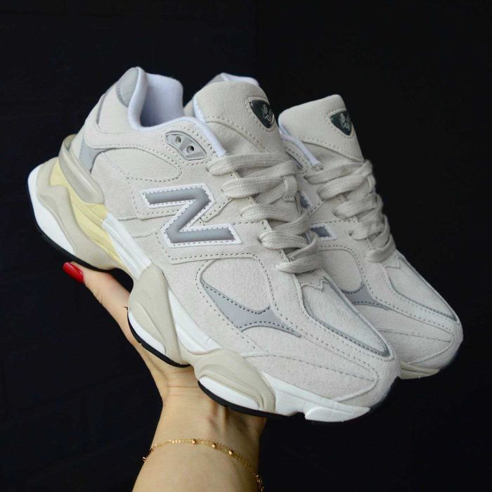 ХУТРО! Зимові кросівки New Balance 9060 Beige Grey Fur 37 38 39 40 41