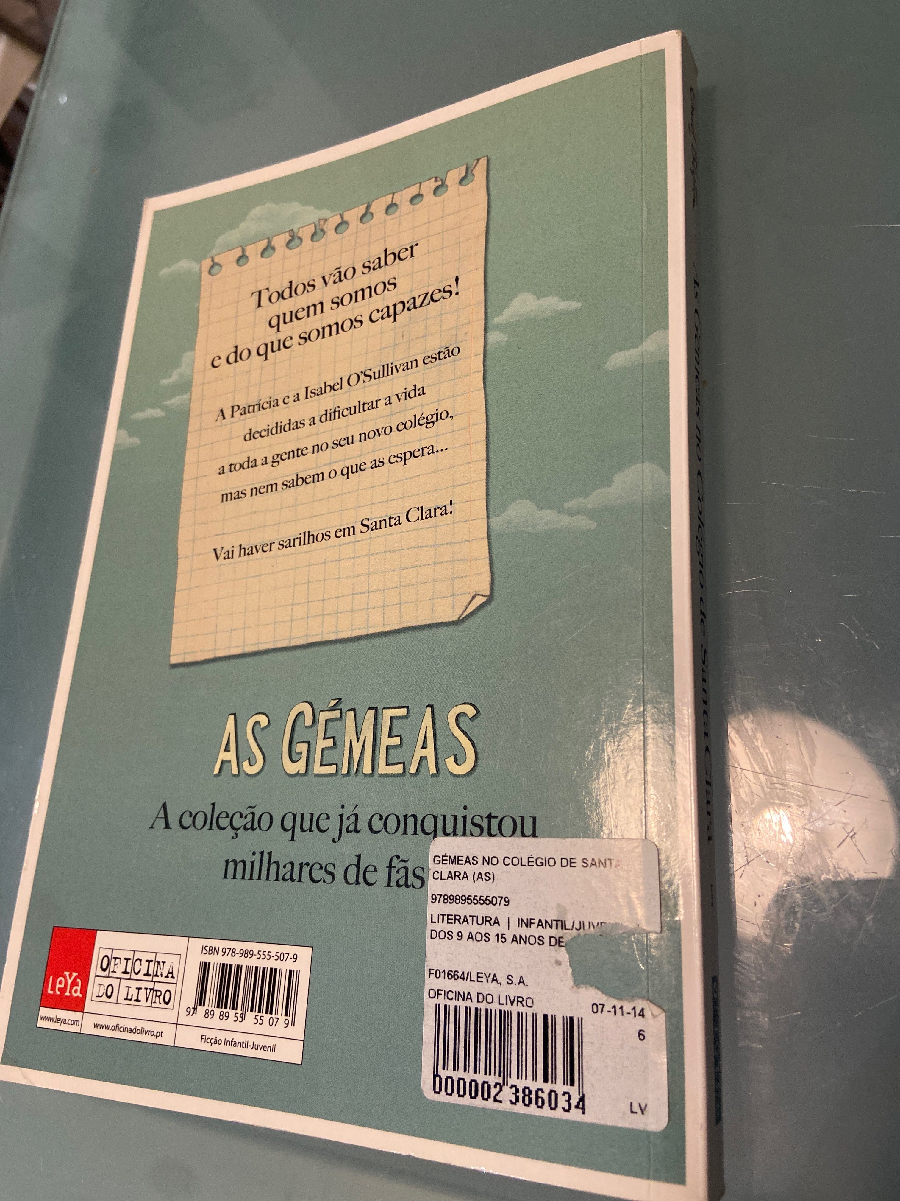 Livro “As gémeas no Colégio de Santa Clara”