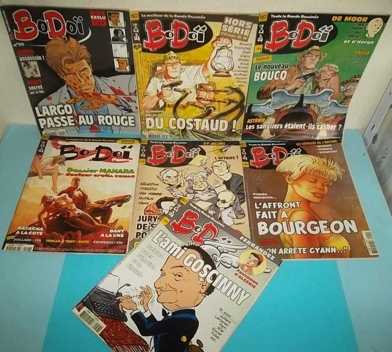 Lote 13 Revistas BODOÏ - banda desenhada em francês