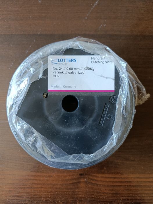 Drut do zszywarki do szycia okrągły LOTTERS 0,6 mm galwanizowany