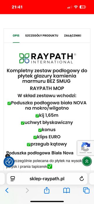 Mop zestaw raypath cały komplet