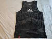 t shirt tank top ALPHA INDUSTRIES  MORO jak nowa