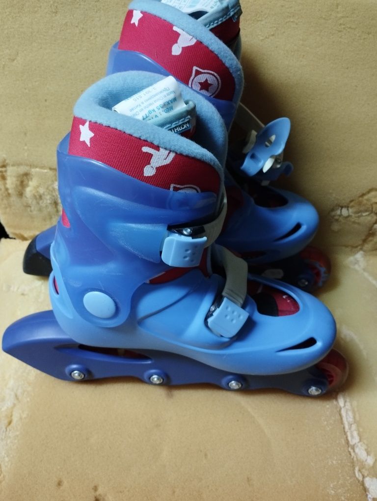 Patins em linha n. 28 da Decathlon.,